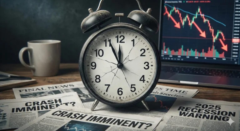 stock market crash predictions alarm clock.webp